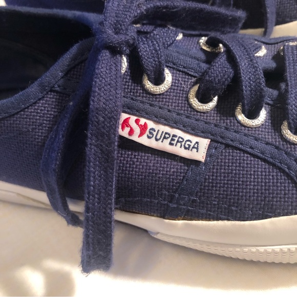 Superga Navy Canvas Sneakers - Picture 5 of 15
